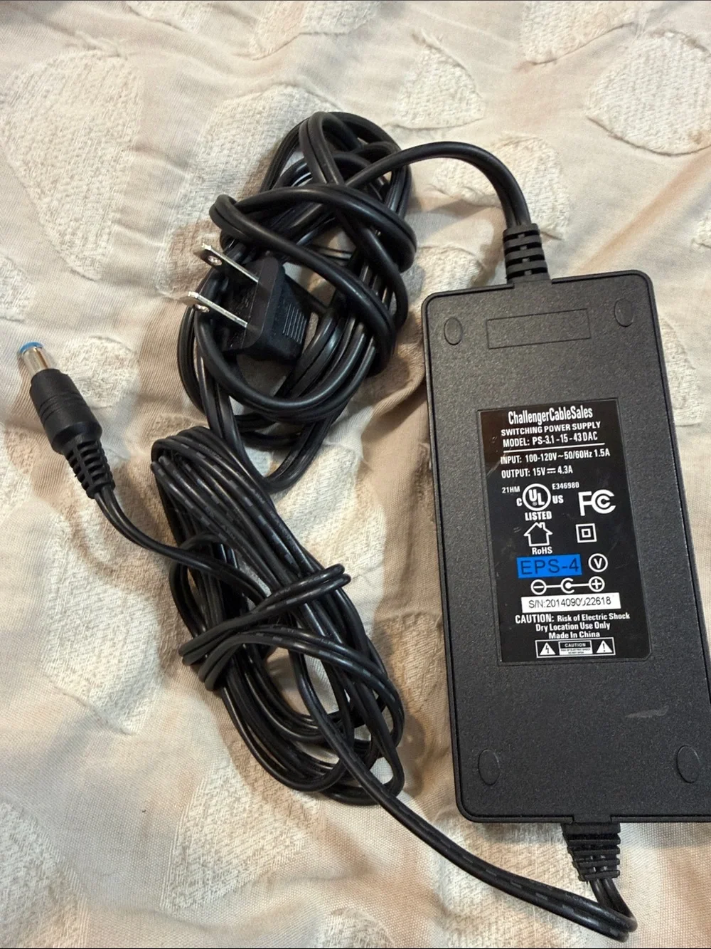 ChallengerCableSales PS-31 Switching Power Supply - Black